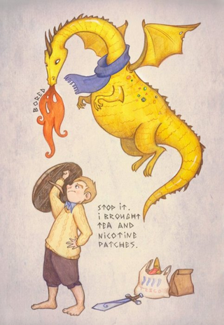 Illustration for article titled Behold the Smauglock: Half Sherlock, half Smaug, 100% Benedict Cumberbatch!